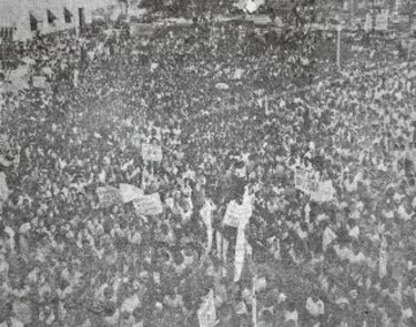 Mujeres contra el convenio de bases