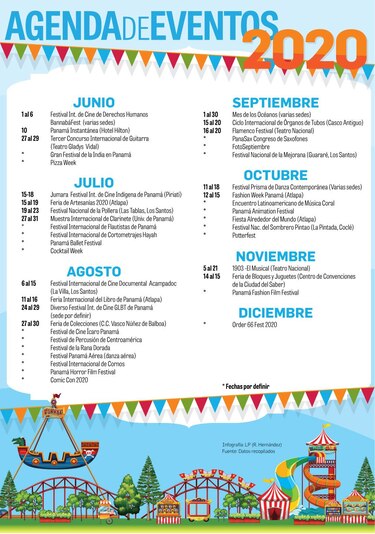 Agenda de eventos 2020