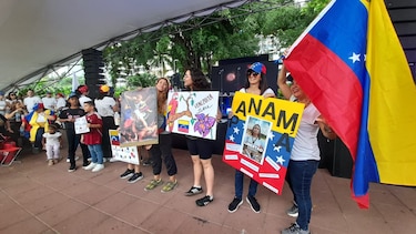 Venezolanos en Panamá se suman a la protesta mundial contra el ‘fraude’ del 28 de julio