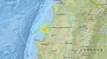 Sismo de seis grados frente a las costas de Ecuador