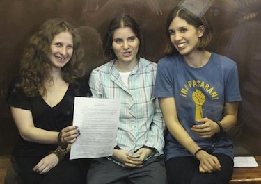 Grandes músicos llaman a liberación de Pussy Riot