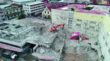 Demolición del Edem lleva 75% de avance