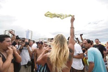 En Brasil protestan por la legalización del ´topless´