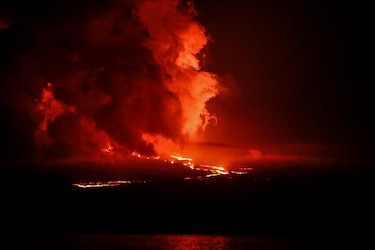 El volcán La Cumbre, en Galápagos, mantiene una actividad alta con tendencia descendente