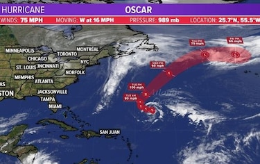 Óscar se convierte en huracán en el Atlántico