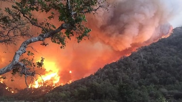 Levantan orden de evacuación para uno de los grandes incendios de California