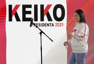 Fujimori aventaja a Castillo en balotaje en Perú, a falta del conteo del voto rural