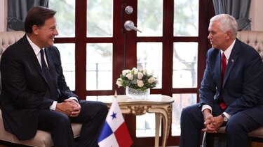 Presidente Juan Carlos Varela sostiene encuentro con vicepresidente Mike Pence