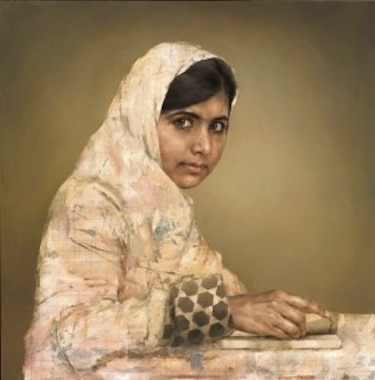 78 mil dólares por un retrato de Malala pintado por Yeo