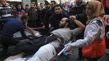 Gaza: 32 palestinos resultaron heridos por soldados israelíes