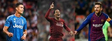 Cristiano Ronaldo, Van Dijk y Messi aspiran al premio de mejor jugador de Europa