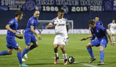 Juventus goleó 4-0 a Dinamo Zagreb