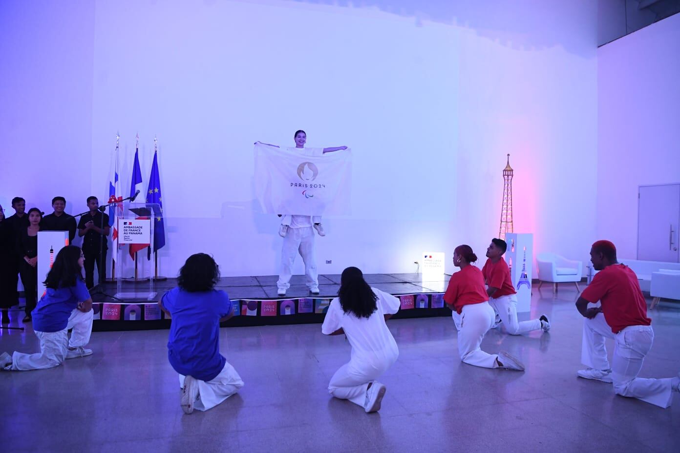 Presentaciones artísticas en la celebración de la Fiesta Nacional de Francia, en Panamá. LP Elysée Fernández