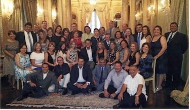 Ministro Aguilera reúne a su promoción colegial en la Presidencia