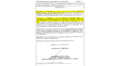 Cancillería colombiana: expulsión de Mayer Mizrachi sigue vigente