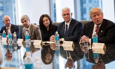 Donald Trump se reúne con líderes de Silicon Valley
