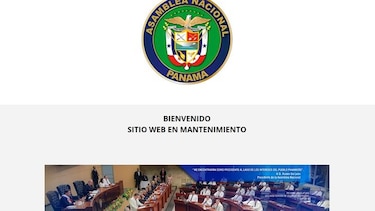 Sitio web de la Asamblea queda fuera de línea por 'mantenimiento'