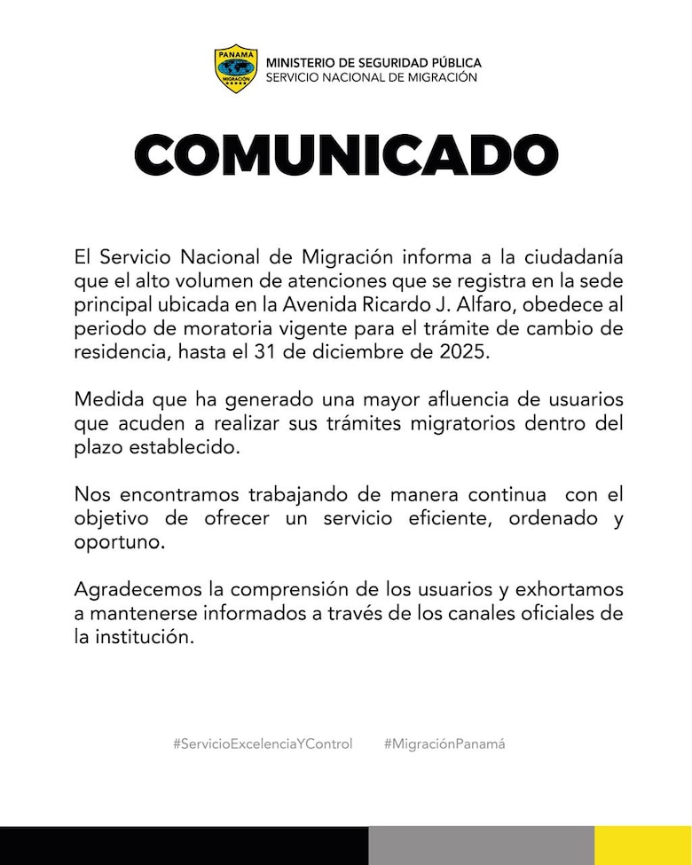 Migración registra gran número de extranjeros por actualización de datos, estos son los requisitos