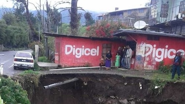 MOP evalúa los daños causados por los deslizamientos en Cerro Punta