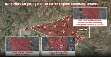 Israel dice haber atacado fábricas de armas y sedes de la Guardia Revolucionaria en Irán