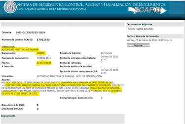 La concesión de Amador Marina sigue viva: la empresa presenta fianzas para dar continuidad a su contrato