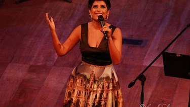 La voz de Martha  Galdos en el Panamá Jazz Festival
