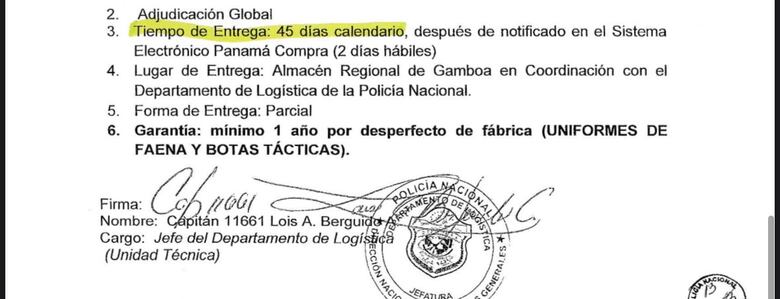 Minseg retoma proceso de compra de uniformes y botas por $6.9 millones, pero de forma presencial