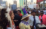 Pueblos originarios marchan hacia Atlapa, sede de la Cumbre de las Américas