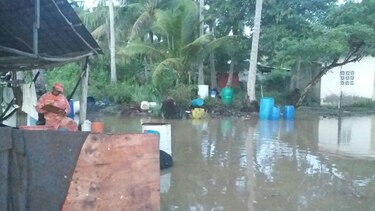 Varias viviendas afectadas por marejada en Panamá Oeste
