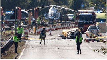 Policía eleva a 11 el número de muertos en accidente de avión en Reino Unido