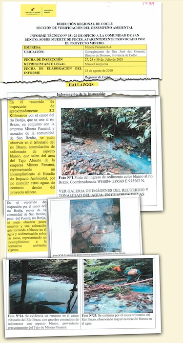 Gobierno ignoró incumplimientos ambientales de Minera Panamá