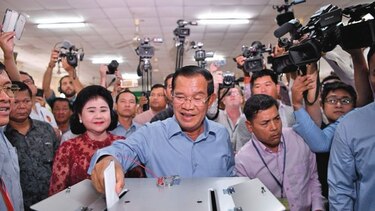 Partido del gobierno reivindica victoria en legislativas de Camboya