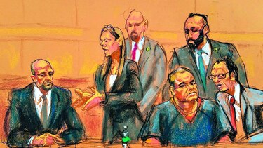 El Chapo se presenta ante los tribunales
