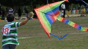 Todo listo para el festival de cometas