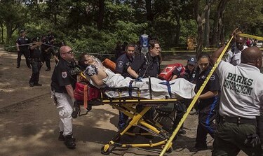 Dispositivo de pirotecnia hiere a hombre en Central Park