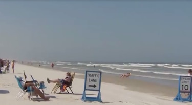Tiburón muerde a mujer en el muslo en una playa de Florida