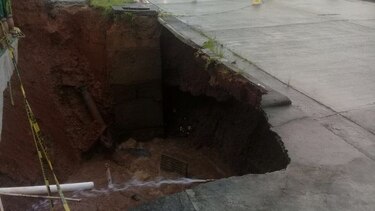 Sinaproc desalojó una guardería en Ernesto Córdoba tras hundirse su parte frontal