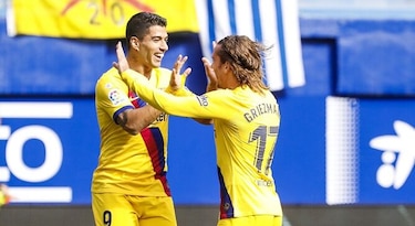 Barcelona gana 3-0 con goles de Griezmann,  Messi y Suárez