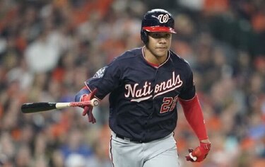 Juan Soto, la clave en la primera victoria de los Nacionales