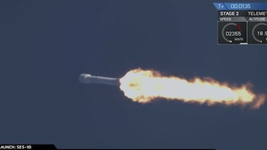 SpaceX lanza con éxito primer cohete con parte reciclada