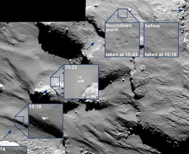 El cometa 67/P Churyumov-Gerasimenko tiene moléculas
