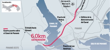 Cuarto puente sobre el Canal de Panamá suma meses de retraso