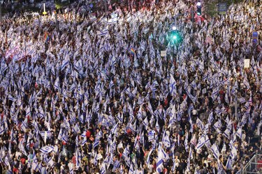 Más de 120,000 israelíes protestan contra reforma judicial impulsada por el Gobierno de Netanyahu