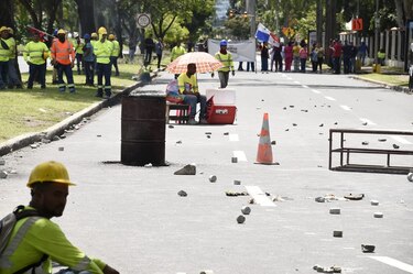 Escenas de un lunes de caos