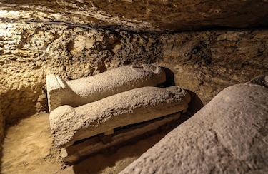 Descubren en Egipto tumbas de sacerdotes de los dioses Thot y Horus