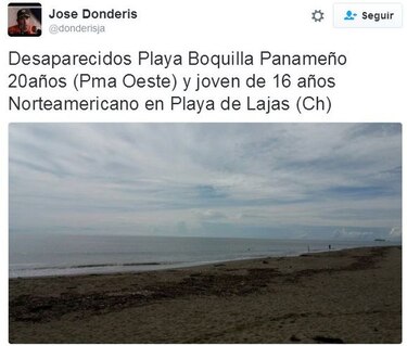 Desaparecen turista norteamericano y joven panameño en playas de Gorgona y Las Lajas