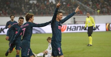 Atlético golea de nuevo al Lokomotiv y pasa a cuartos de final