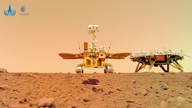 El rover chino en Marte detecta cuñas irregulares bajo la superficie