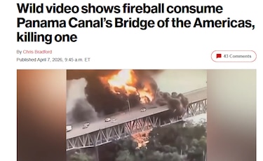 Incendio bajo el puente de las Américas alcanza cobertura internacional