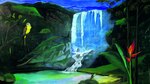 Paisajes de cielos azules y violetas
